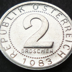 Moneda 2 GROSCHEN - AUSTRIA, anul 1983 *cod 2555 = UNC