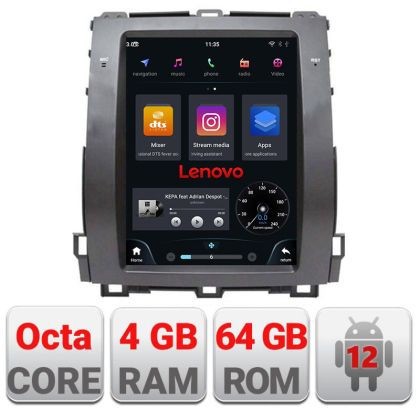 Navigatie Toyota Prado J120 low tip tesla radio gps internet Qualcomm 8X 8+128 360 4G carplay android auto kit-tesla-456-low v1 CarStore Technology