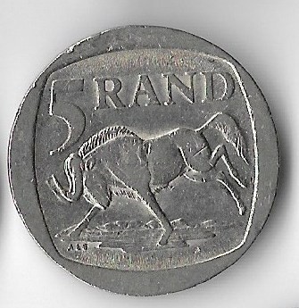 Moneda 5 rand 1994 - Africa de Sud foto