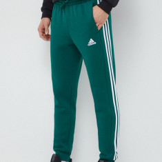 adidas pantaloni de trening culoarea verde, cu imprimeu IN0342