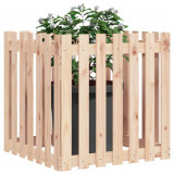 Jardiniera gradina cu design gard, 70x70x70 cm, lemn masiv pin GartenMobel Dekor, vidaXL