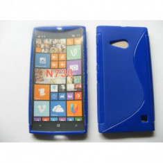 HUSA SILICON S-LINE NOKIA LUMIA 730 / 735 ALBASTRU