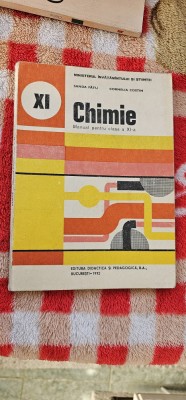 CHIMIE CLASA A XI A , ANUL 1992 , SANDA FATU , CORNELIA COSTIN foto