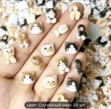 Figurine 3D volumetrice pentru manichiură, set de 50 bucăți D17