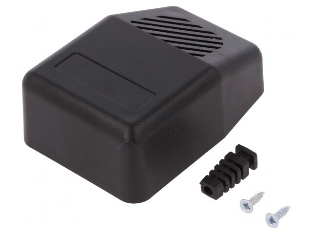 Carcasă alimentator ABS neagră 60x85x32mm