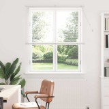 VidaXL Jaluzea pentru Fereastră cu perdele Altele Manual Alb 120 x 175 cm Aluminiu