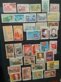 Lot Istoric 35 Timbre Vietnam de Nord 1950-1970 - Propaganda, Președintele Ho Și Min, Lenin, Peisaje Ha Long, Armată, Surorile Trung -A333, Stampilat