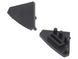 Obturator Negru pentru Profil LED - Set 10 Bucăți