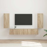 Cumpara ieftin Set Dulap pentru Televizor Montat pe Perete 4 buc.