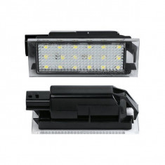 Set Lampi cu LED Numar Inmatriculare compatibil Renault Clio, Megane, Laguna,