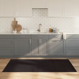 Covor bambus vidaXL maro &icirc;nchis 100x200 cm dreptunghiular antiderapant
