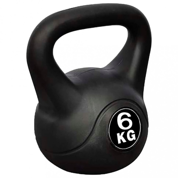 Greutate tip bilă cu m&acirc;ner Kettlebell 6 kg 90388
