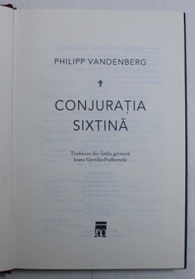 CONJURATIA SIXTINA de PHILIPP VANDENBERG, 2006 foto