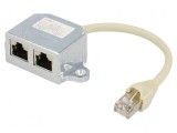 Splitter RJ45 8p8c cu 2 socluri
