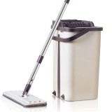 Set Curățare Mop cu Găleată și Microfibră Globiz, Mop Rotativ 360&deg;, Rezervă Inclusă, Capacitate 5L