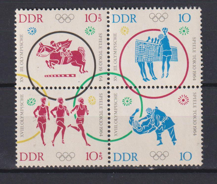 DDR 1964 SPORT MI. 1039-1042 MNH