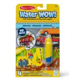 MELISSA AND DOUG WATER WOW CARTE DE COLORAT VEHICULE REUTILIZABILA CU APA