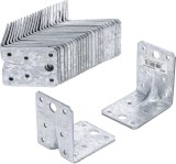Conector unghiular cu nervură 70 x 70 x 55 mm, 25 bucăți