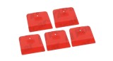 Set 5 buc. spaclu din plastic Colad flexibile, spatule rosii 120 x 90 mm