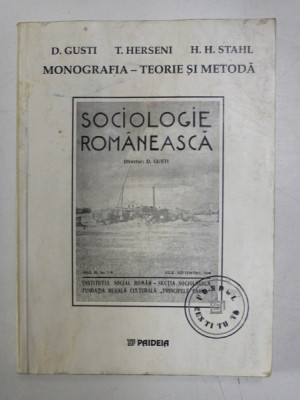 SOCIOLOGIE ROMANEASCA-D. GUSTI,T.HERSENI,H.H.STAHL,1999 foto