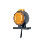 Lampa gabarit LED auto rotunda neon portocaliu rosu 12V 24V Cod: SPT020DPR