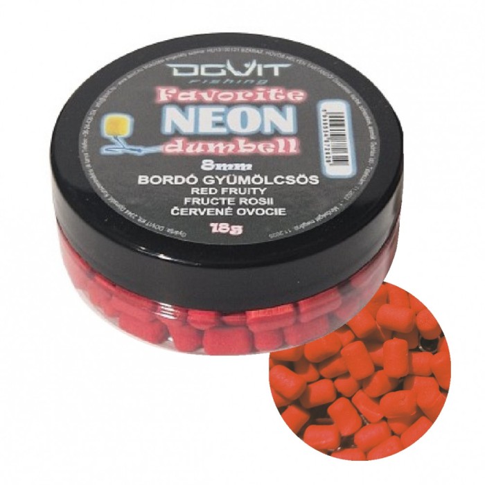 FAVORITE DUMBELL WAFTERS NEON 8MM &ndash; FRUCTE ROSII