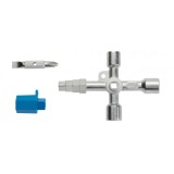 Cheie universala pentru tablouri electrice, cu 9 capete, 85mm HOGERT / HT1W761