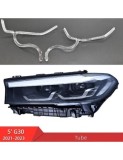 Set fibra reparatie DRL Angel Eyes far stanga pentru BMW seria 5 G30 LCI Facelift 2020-2023