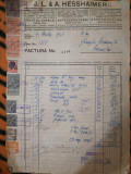Factura 1941 Hesshaimer Brasov Prajitul cafelei Comanita Cernatu