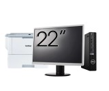 Pachet Calculator Second Hand DELL OptiPlex 5090 Mini PC, Intel Core i5-10500T 2.30 - 3.80GHz, 8GB DDR4, 256GB SSD + Monitor 22&amp;quot; + Imprimanta Bro
