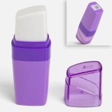 Radiera cu Ascutitoare 2 in 1, Mov-Lila, Plastic, CMCLASS