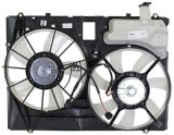 GMV radiator electroventilator Lexus RX, 2004-2009, RX350, motor 3.5 V6, benzina, cutie automata, cu AC, 335/335 mm; 3 pini, Versiunea SUA; cu modul