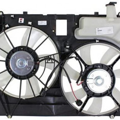 GMV radiator electroventilator Lexus RX, 2004-2009, RX350, motor 3.5 V6, benzina, cutie automata, cu AC, 335/335 mm; 3 pini, Versiunea SUA; cu modul