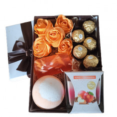 Set cadou Orange Roses