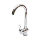 Baterie chiuveta bucatarie rotativa monocomanda, cartus ceramic, finisaj crom lucios