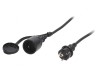Prelungitor alimentare negru 10m 16A, KEL