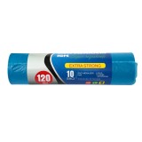 Saci Menajeri / Gunoi, Capacitate 120L, HDPE, 70X110 cm, 10 Buc/Rola, Albastru
