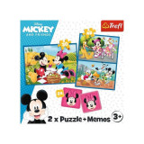 Puzzle 2 &icirc;n 1 (30+48 piese) Memo &bdquo;Disney - Eroii&rdquo;