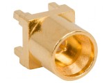 Conector coaxial 50&Omega; THT soclu tată drept pentru PCB SMPM
