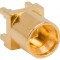 Conector coaxial 50&Omega; THT soclu tată drept pentru PCB SMPM