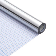 vidaXL Autocolant pentru Mobilă Altele Argintiu 90 x 500 cm PET