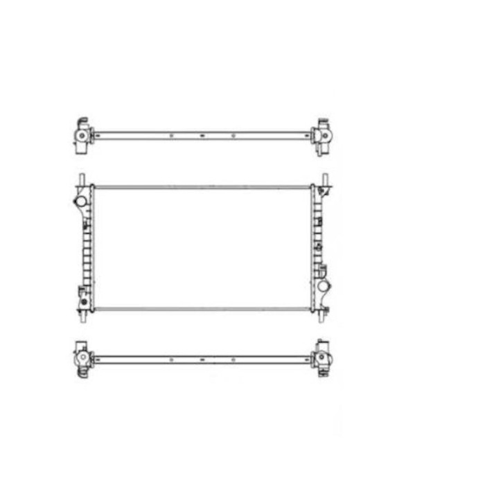 Radiator racire Ford Transit Connect (C170), 12.2004-2006, Motorizare 1, 8 85kw Cu/Fara Ac; 1, 8 Td 55kw Cu Ac; 1, 8 Tdci 66kw Cu Ac Diesel/Benzina,