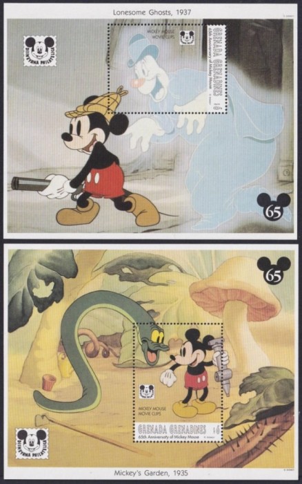 Grenada Grenadines MNH 1993 - Disney desene animate aniversarea Mickey Mouse - colite