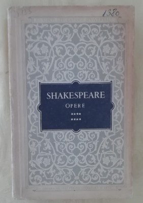 myh 42s - Shakespeare - Opere - volumul 8 - ed 1960 foto