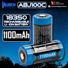 Acumulator de schimb WUBEN ABJ1100C 3.7V 1100mAh 18350 4.07Wh