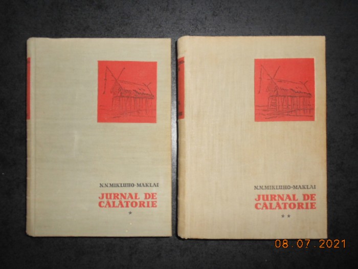 N. N. MIKLUHO MAKLAI - JURNAL DE CALATORIE 2 volume (1959, editie cartonata)