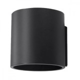 Lampă De Perete Orbis Negru Aluminiu 1 Bec Cilindric Modern De Interior