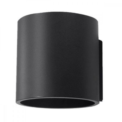 Lampă De Perete Orbis Negru Aluminiu 1 Bec Cilindric Modern De Interior foto