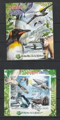 Burundi 2012 - Incalzirea Climaterica S/S 1v + M/S 1v NEDANTELATA MNH