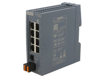 Switch Ethernet Administrabil 8 Porturi RJ45 24VDC foto